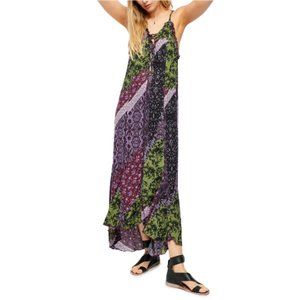 NWT Free People patchwork printed maxi dress